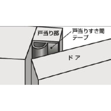 画像をギャラリービューアに読み込む, 槌屋　戸当りすき間テープ　Ｐ型　ブラウン
