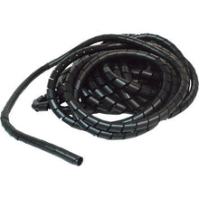 画像をギャラリービューアに読み込む, ＴＲＵＳＣＯ　スパイラルチューブ　１０ｍ　結束径Φ１５．０～５０．０　黒
