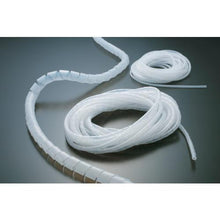 画像をギャラリービューアに読み込む, ＴＲＵＳＣＯ　スパイラルチューブ　１０ｍ　結束径Φ１５．０～５０．０　白

