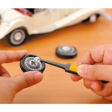 Load image into gallery viewer, TRUSCO tweezers with rubber grip non-adhesive type 120 mm rounded tip
