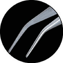 Load image into gallery viewer, TRUSCO stainless steel tweezers 125 mm curved tip

