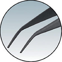 Load image into gallery viewer, TRUSCO stainless steel tweezers non-adhesive processing type 125mm curved claws
