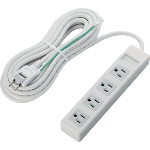 ELECOM RoHs OA tap 3P 4 ปาก 5 ม. สีเทา