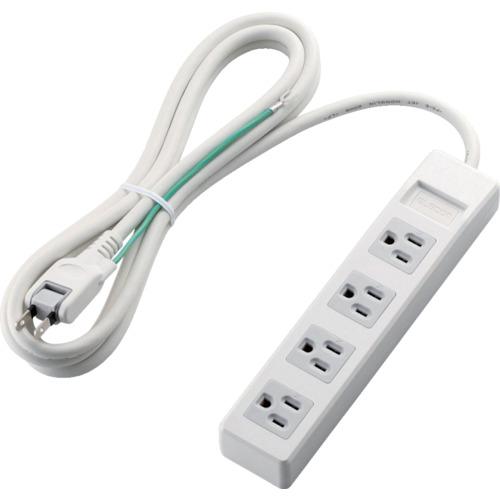 ELECOM ก๊อก 3 ขา STANDARD 4 หุน 2.5 ม. สีขาว