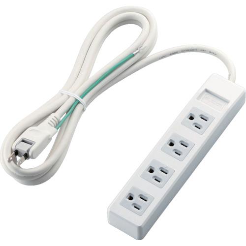 ELECOM ก๊อก 3 ขา แม่เหล็ก 4 ปาก 2.5 ม. สีขาว