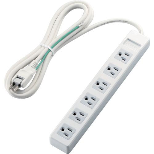 ELECOM ก๊อก 3 ขา แม่เหล็ก 6 ปาก 2.5 ม. สีขาว