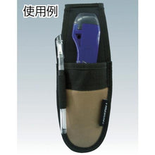 Load image into gallery viewer, Trusco tool bag knife holder one holder and one pen holder black color
