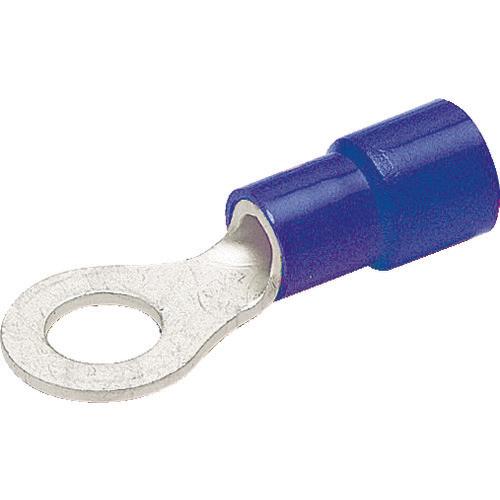 ＴＲＵＳＣＯ　絶縁被覆付圧着端子丸形φ３．７長さ１９．９　（２５個入）