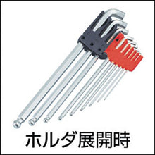 Load image into gallery viewer, TRUSCO short neck 100° long ball point hex wrench set
