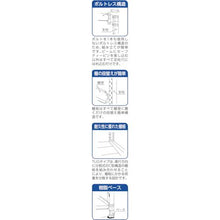 画像をギャラリービューアに読み込む, ＴＲＵＳＣＯ　ＴＵＧ型中量棚６００ｋｇ連結型　１８００Ｘ７７６ＸＨ１２００　３段
