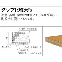 画像をギャラリービューアに読み込む, ＴＲＵＳＣＯ　ＴＷＣ型作業台　１５００Ｘ７５０ＸＨ７４０
