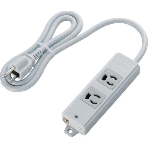 ก๊อก OA ที่เป็นไปตามมาตรฐาน ELECOM RoHs ยึดแม่เหล็ก 3P 2 ปาก 1 ม. สีเทา