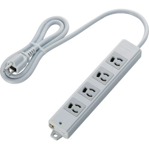 ก๊อก OA ของ ELECOM RoHs ที่ยึดแม่เหล็ก 3P 4 ปาก 1 ม. สีเทา