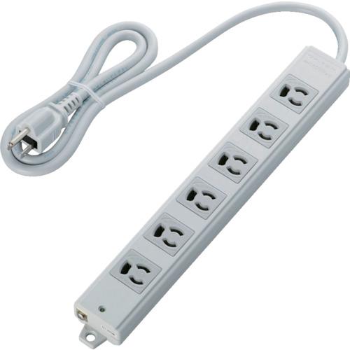 เป็นไปตามมาตรฐาน ELECOM RoHs Retaining 3P 6 ปากพร้อมแม่เหล็ก 1 ม. สีเทา