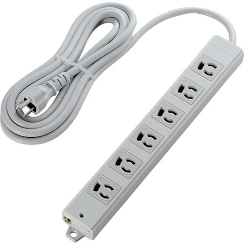 แม่เหล็กยึด 3P ตามมาตรฐาน ELECOM RoHS 6 ช่อง 3.0 ม. สีเทา