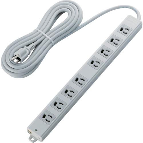 เป็นไปตามข้อกำหนด RoHs ของ ELECOM การยึด 3P 8 ช่องแม่เหล็ก 5 ม. สีเทา