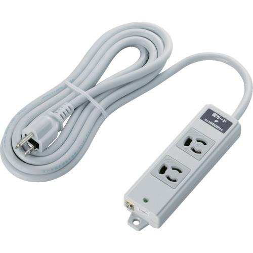 ELECOM RoHS Compliant Retaining 3P 2 Mouth Lightning Guard Magnet 3m Grey