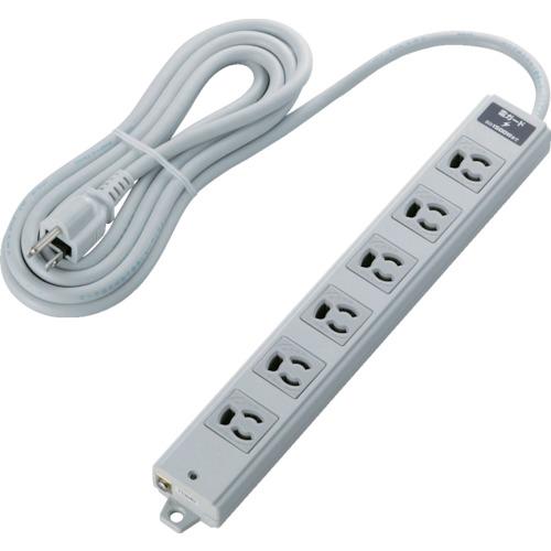 ELECOM RoHs Compliant Retaining 3P 6 Mouth Lightning Guard Magnet 3m Grey