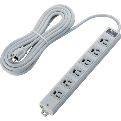 ELECOM RoHs Compliant Retaining 3P 6 Mouth Lightning Guard Magnet 5m Grey