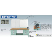 画像をギャラリービューアに読み込む, ＴＲＵＳＣＯ　ＴＷＺ型作業台　１８００Ｘ７５０ＸＨ７４０
