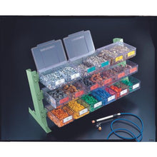 画像をギャラリービューアに読み込む, ＴＲＵＳＣＯ　ＵＰＲ型ライトビンラック卓上用　ＨＴ－１Ｘ２４個
