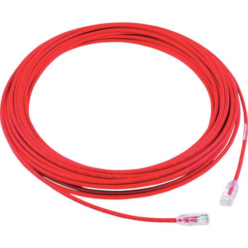 パンドウイット　カテゴリ６Ａ細径パッチコード　１５ｍ　赤　ＵＴＰ２８Ｘ１５ＭＲＤ