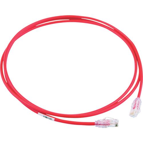 パンドウイット　カテゴリ６Ａ細径パッチコード　２ｍ　赤　ＵＴＰ２８Ｘ２ＭＲＤ