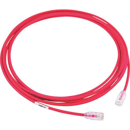 パンドウイット　カテゴリ６Ａ細径パッチコード　３０ｍ　赤　ＵＴＰ２８Ｘ３０ＭＲＤ