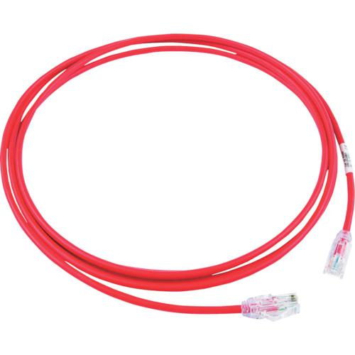 パンドウイット　カテゴリ６Ａ細径パッチコード　３ｍ　赤　ＵＴＰ２８Ｘ３ＭＲＤ
