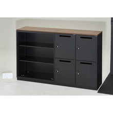 โหลดรูปภาพลงในโปรแกรมดูแกลเลอรี ห้องสมุดติดผนังแบบ UNIT TRUSCO, ท้อปไม้
