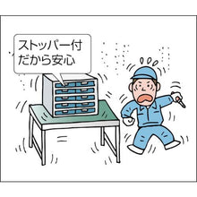 画像をギャラリービューアに読み込む, ＴＲＵＳＣＯ　引出しユニット　１０３７Ｘ３０７ＸＨ４４４　Ａ１Ｘ４０　Ｗ
