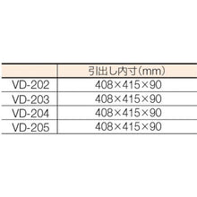 画像をギャラリービューアに読み込む, ＴＲＵＳＣＯ　ＶＤ型引出付大型ツールワゴン　１０１０Ｘ６００ＸＨ８８０　ネオグレー
