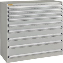 画像をギャラリービューアに読み込む, ＴＲＵＳＣＯ　ＶＥ１３Ｓ型キャビネット　１３００Ｘ５５０ＸＨ１２００　引出９段
