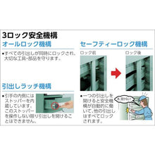 画像をギャラリービューアに読み込む, ＴＲＵＳＣＯ　ＶＥ１３Ｓ型キャビネット　１３００Ｘ５５０ＸＨ１２００　引出９段
