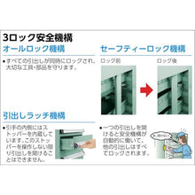 画像をギャラリービューアに読み込む, ＴＲＵＳＣＯ　ＶＥ６Ｓ型キャビネット　６００Ｘ５５０ＸＨ８００　引出５段
