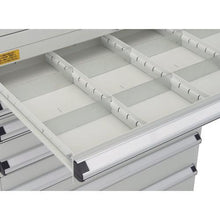 画像をギャラリービューアに読み込む, ＴＲＵＳＣＯ　ＶＥ９Ｓ型キャビネット　８８０Ｘ５５０ＸＨ１２００　引出し９段　ホワイト色
