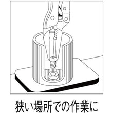 画像をギャラリービューアに読み込む, エビ　バイスプライヤ　ロングノーズタイプ（カッター付）　１６５ｍｍ
