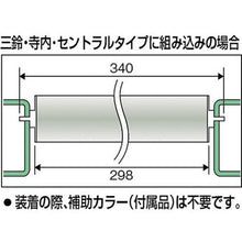 画像をギャラリービューアに読み込む, ＴＲＵＳＣＯ　スチールローラー　Φ３８Ｘ１．２ｔ　Ｗ５００　Ｓ付
