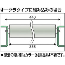 画像をギャラリービューアに読み込む, ＴＲＵＳＣＯ　スチールローラー　Φ５７Ｘ１．４ｔ　Ｗ５００　Ｓ付
