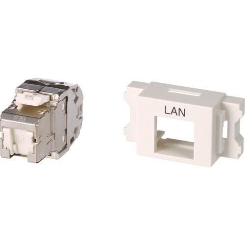 コーニング　Ｃａｔ６Ａ　ＲＪ４５モジュラージャック＋ＪＩＳプレート用アダプタセット