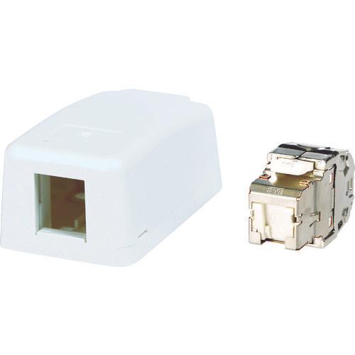 แจ็ค Corning Cat6A RJ45 + เต้ารับเปิด (1 พอร์ต)