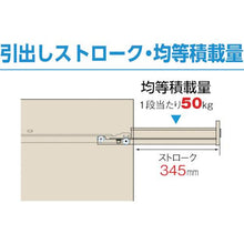 画像をギャラリービューアに読み込む, ＴＲＵＳＣＯ　ＶＲ型キャビネット　３９３Ｘ５００ＸＨ８８０　引出８段　ＧＮ
