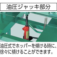 画像をギャラリービューアに読み込む, ＴＲＵＳＣＯ　スクラップ台車　油圧ジャッキ式　１２０Ｌ
