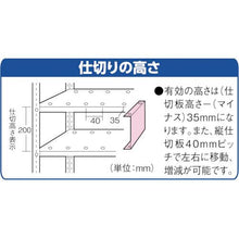 画像をギャラリービューアに読み込む, ＴＲＵＳＣＯ　軽量棚用縦仕切板用　ファスナー
