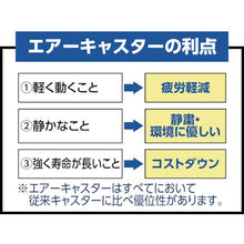 画像をギャラリービューアに読み込む, ワコー　エコフラットキャリー（エアーキャスター　グレータイヤ仕様）
