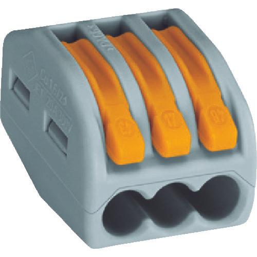 WAGO WF-3 绞线/单线可连接连接器，用于 3 孔 1 盒 (PK) = 50 件