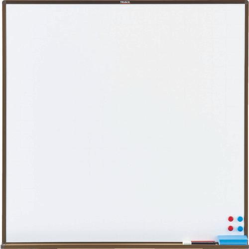 กระดานไวท์บอร์ดเหล็ก TRUSCO White Dark Line Bronze 900X900