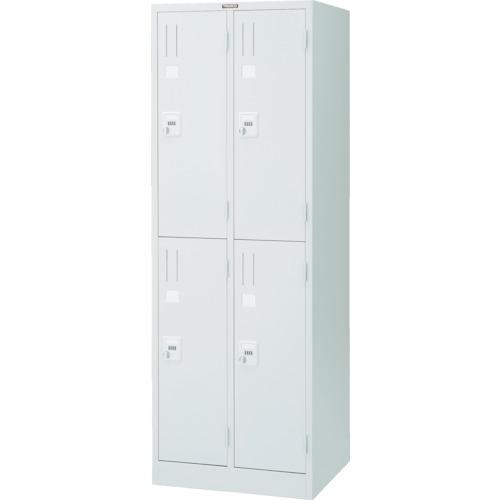 ตู้เก็บกุญแจมือเปล่า TRUSCO สำหรับ 4 คน 2 แถว 2 ขั้น 608 x 515 x 1790 สีคู่