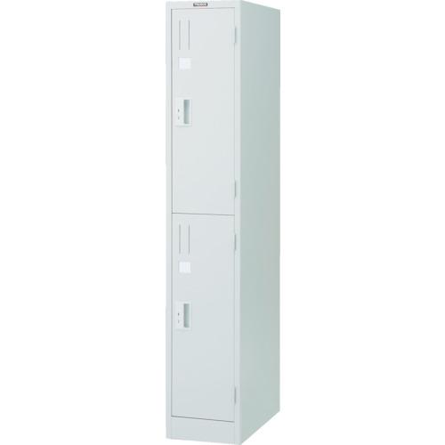 ตู้ล็อคเกอร์ STANDARD TRUSCO สำหรับ 2 คน 1 แถว 2 ขั้น ล็อคกระบอกสีขาว