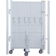 画像をギャラリービューアに読み込む, ワコー　マルチゲート　マルチウエイト式　両扉タイプ　ホワイト
